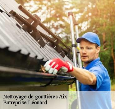 Nettoyage de gouttières  aix-59310 Entreprise Léonard