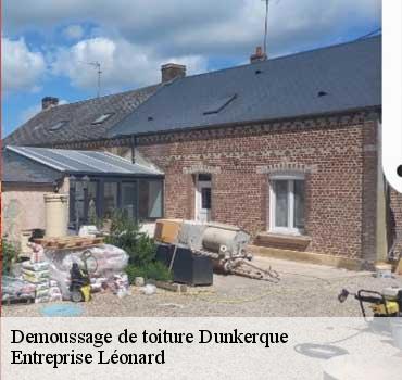 Demoussage de toiture  dunkerque-59140 Entreprise Léonard