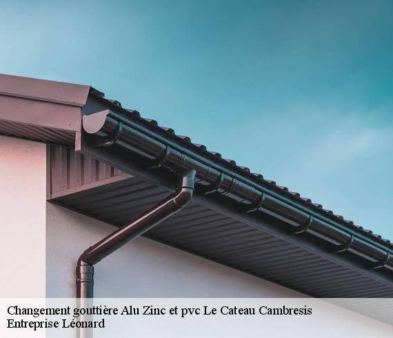 Changement gouttière Alu Zinc et pvc  le-cateau-cambresis-59360 Entreprise Léonard