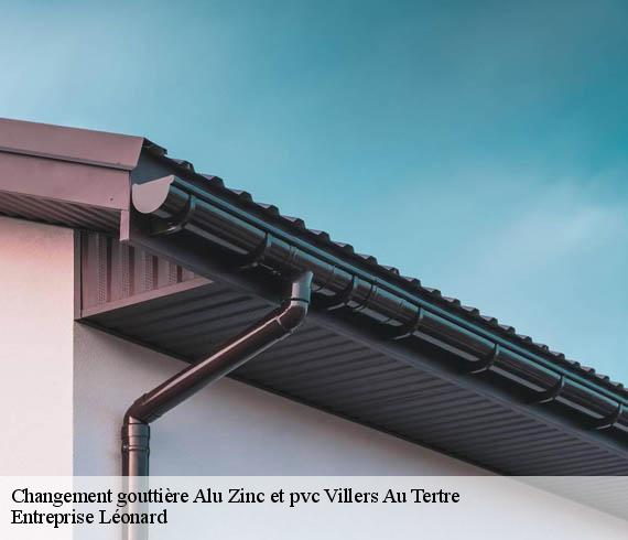 Changement gouttière Alu Zinc et pvc  villers-au-tertre-59234 Entreprise Léonard